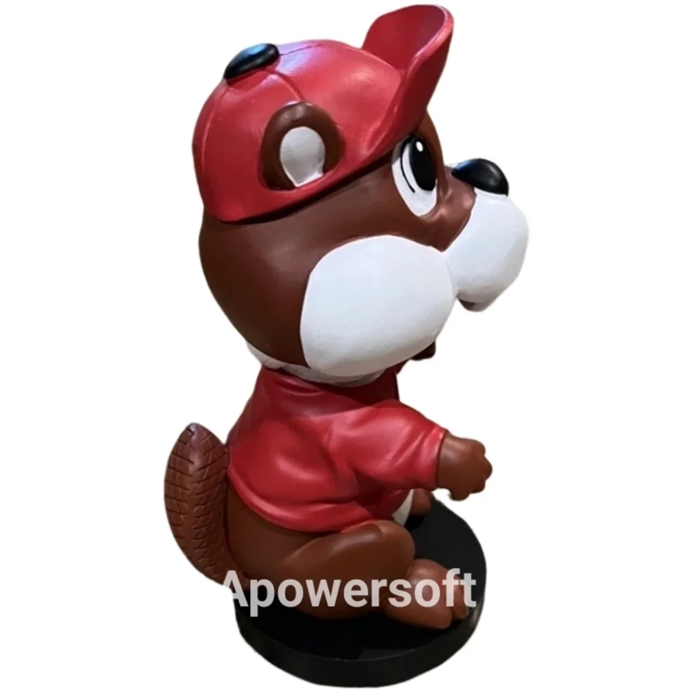 Buc-ee's Beaver Bobblehead - Red and Brown